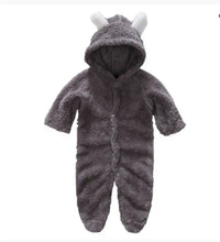 Little Gigglers World Cute Baby Winter Fleece Romper