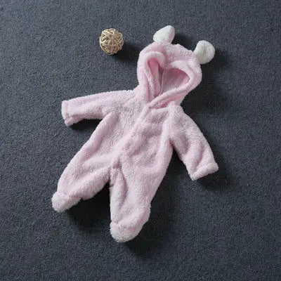 Little Gigglers World Cute Baby Winter Fleece Romper