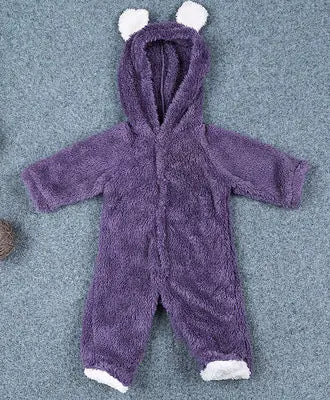 Little Gigglers World Cute Baby Winter Fleece Romper