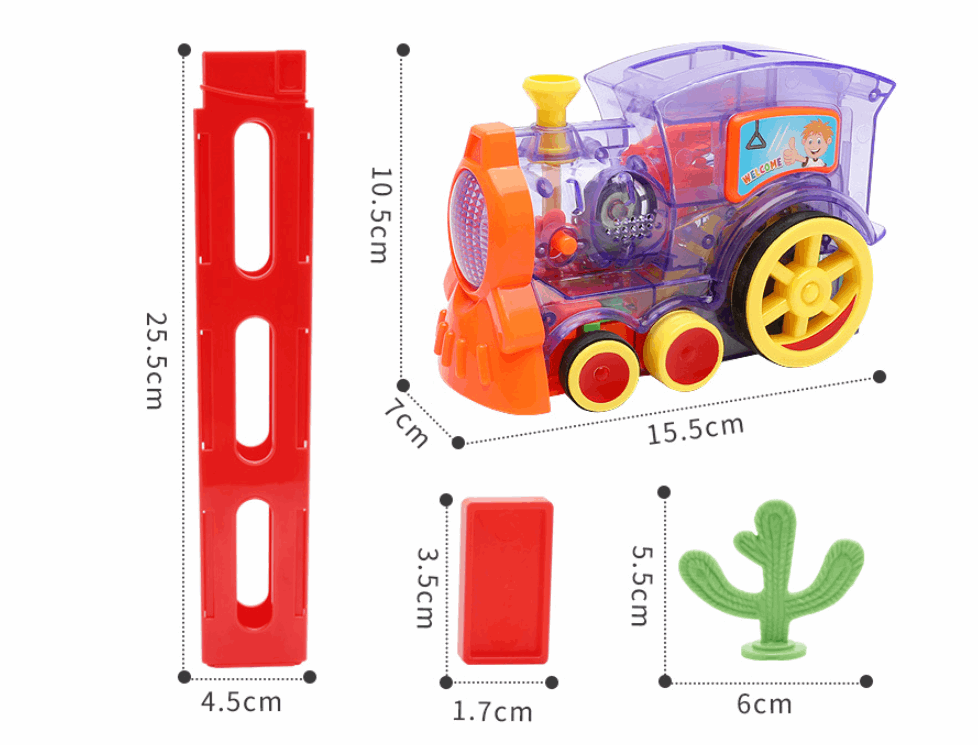 Little Gigglers World Electric Domino Machine Train Toy Set