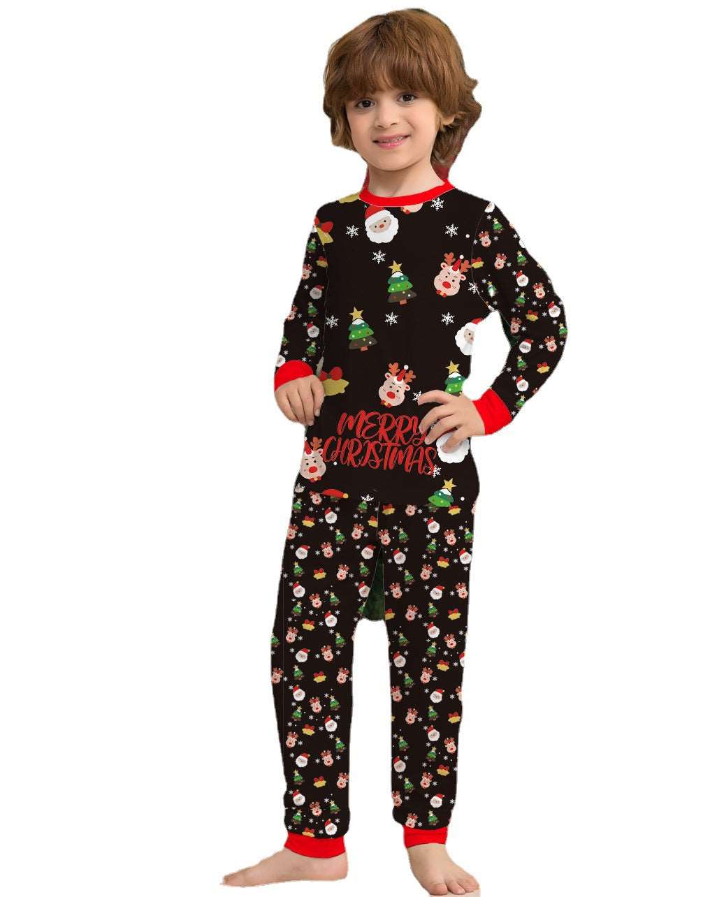 Little Gigglers World Family Christmas Matching Pajamas Set