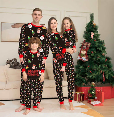 Little Gigglers World Family Christmas Matching Pajamas Set