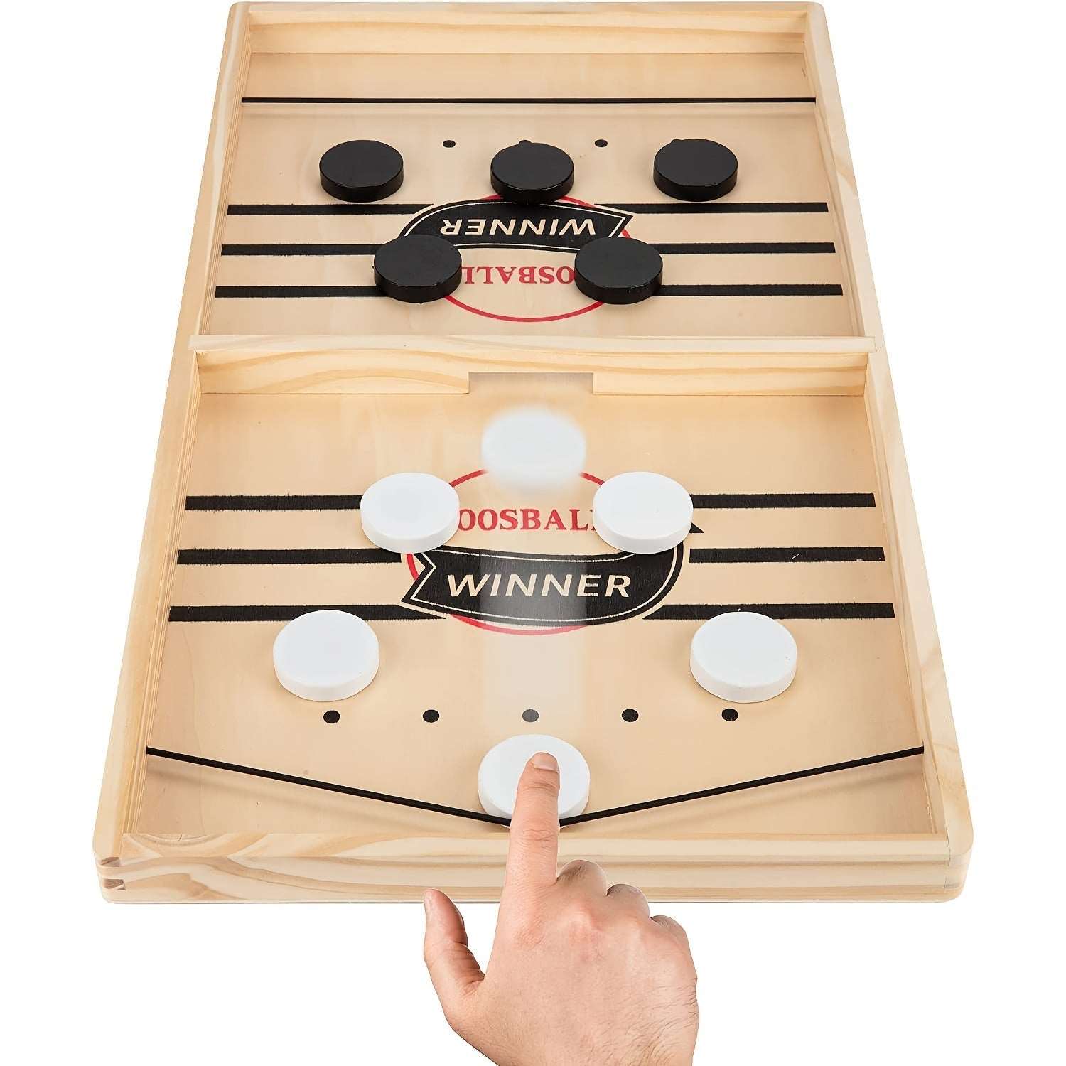 Little Gigglers World Fast Sling Wooden Battle Hockey Game