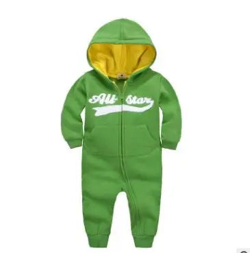 Little Gigglers World Unisex Baby Winter Hood Long-Sleeved Romper