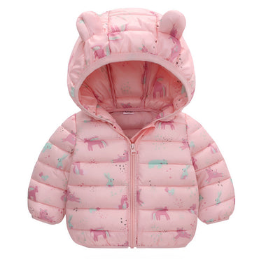 Unisex Baby Hooded Down Warm Winter Jacket