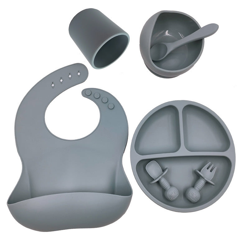 Little Gigglers World Baby Cutlery Silicone Bib Set