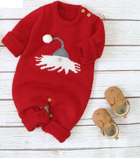 Little Gigglers World Winter Autumn Warm Unisex Baby Christmas Elk Romper