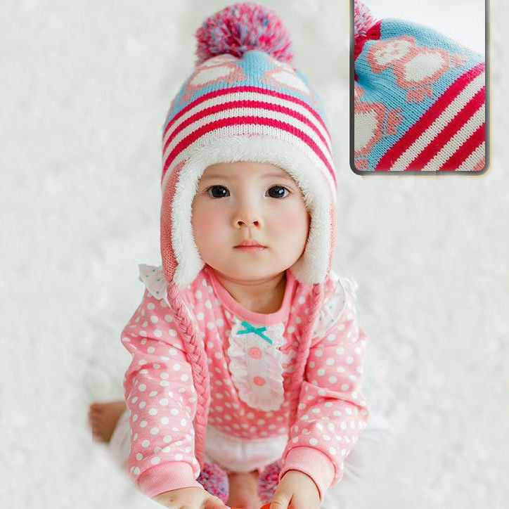 Little Gigglers World Fleece-lined Winter Baby Headgear