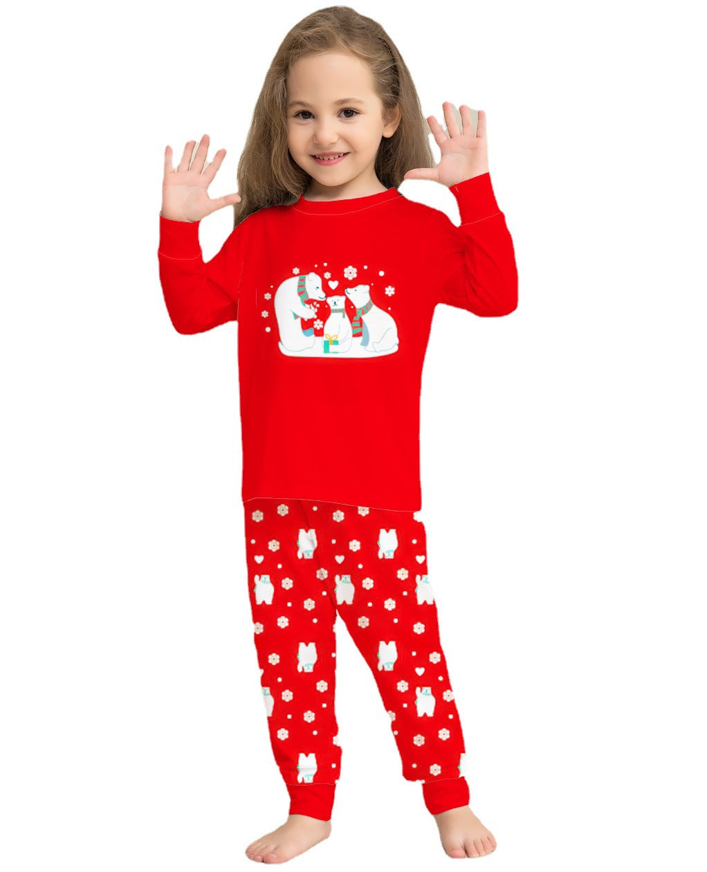 Little Gigglers World Christmas Family Pajamas Matching Sets