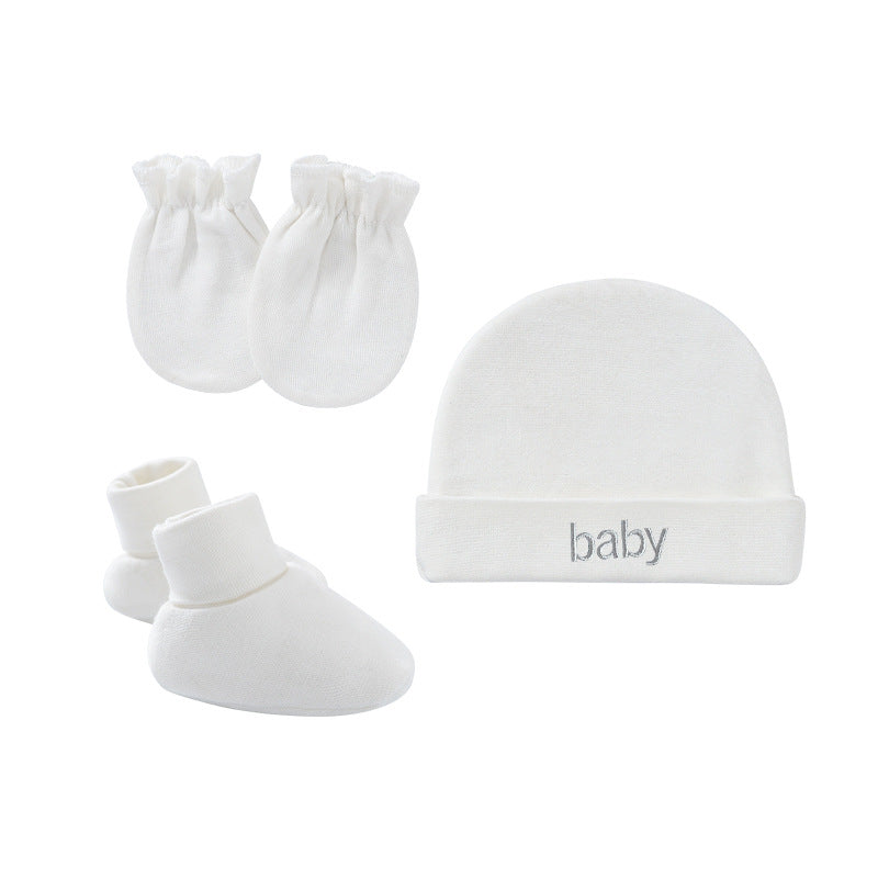 Little Gigglers World Newborn Hat, Gloves, Foot Cover Set