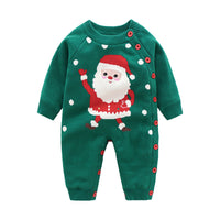 Little Gigglers World Newborn Baby Warm Thick Christmas Romper