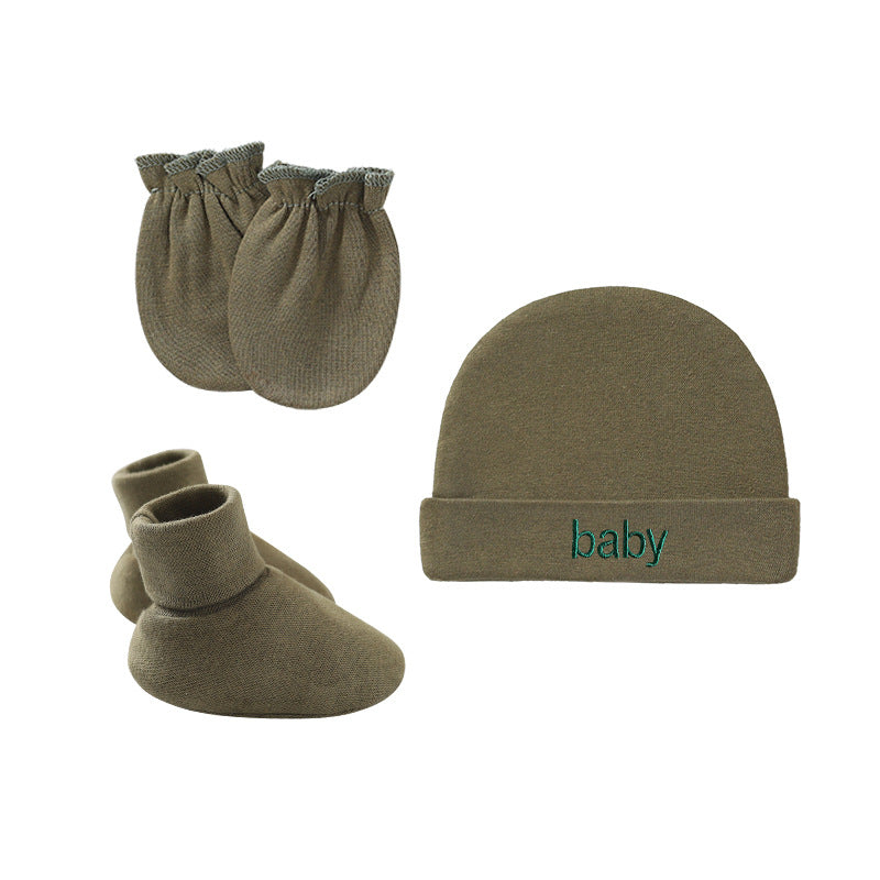 Little Gigglers World Newborn Hat, Gloves, Foot Cover Set