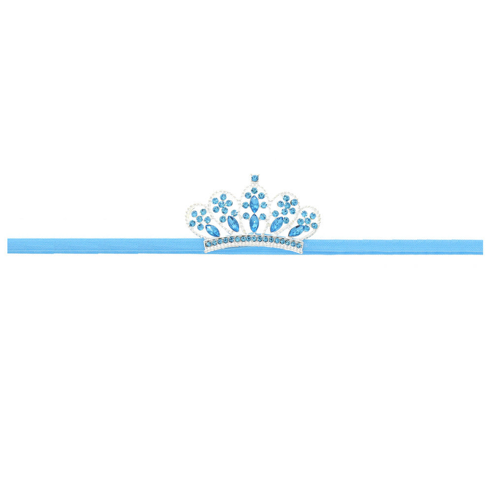 Little Gigglers World Baby Thin Rhinestone Crown Headband