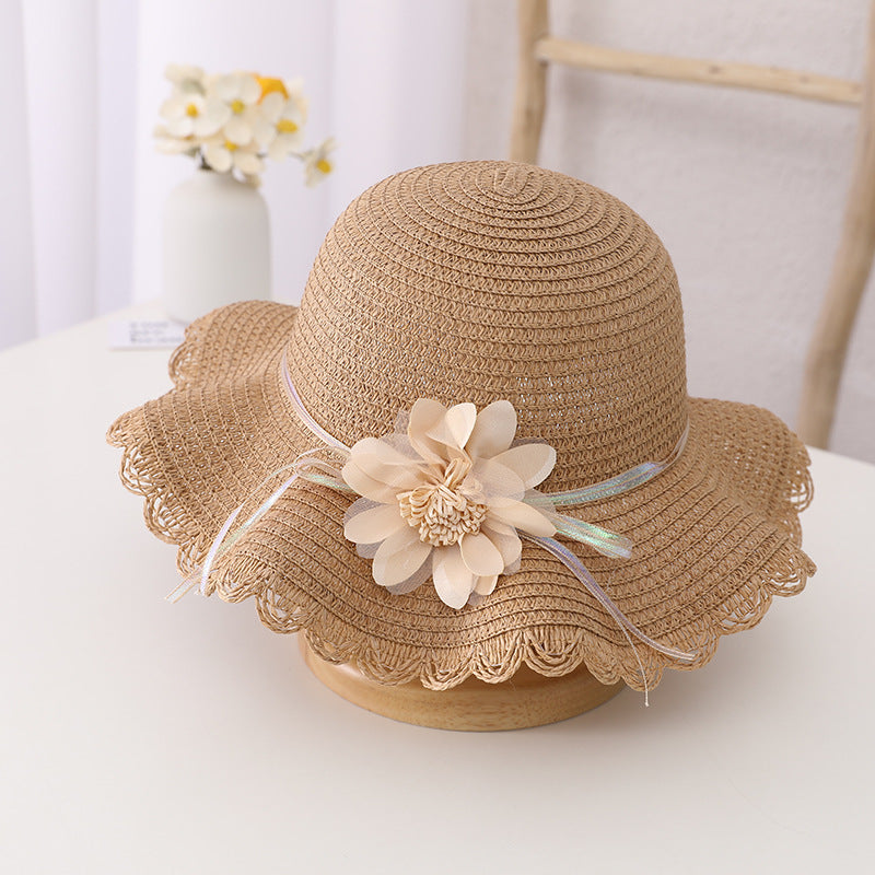 Fashionable Kids Floral Sunshade Headwear