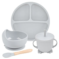 Little Gigglers World Kids Silicone Dinnerware Set