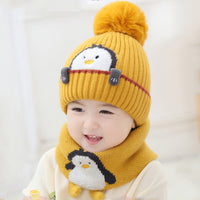 Little Gigglers World Kids Winter Penguin Hat Scarf Set