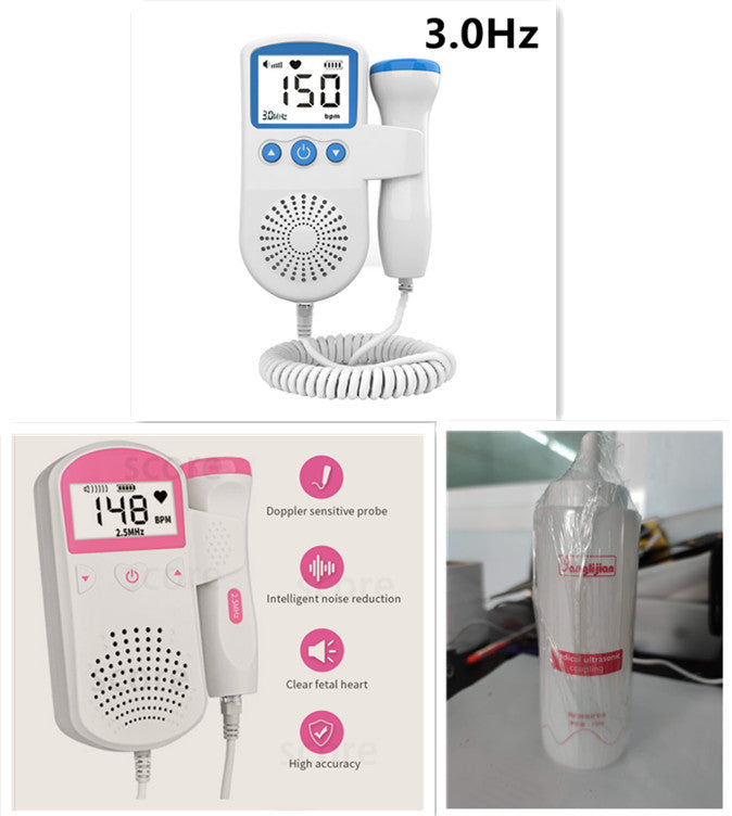 Little Gigglers World Home Pregnancy Baby Heart Rate Monitor Kit Set