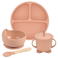 Little Gigglers World Kids Silicone Dinnerware Set