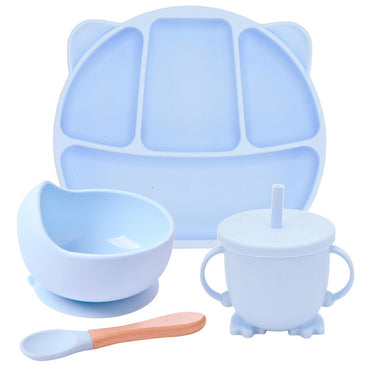 Little Gigglers World Toddler Kids Silicone Teddy Dinnerware