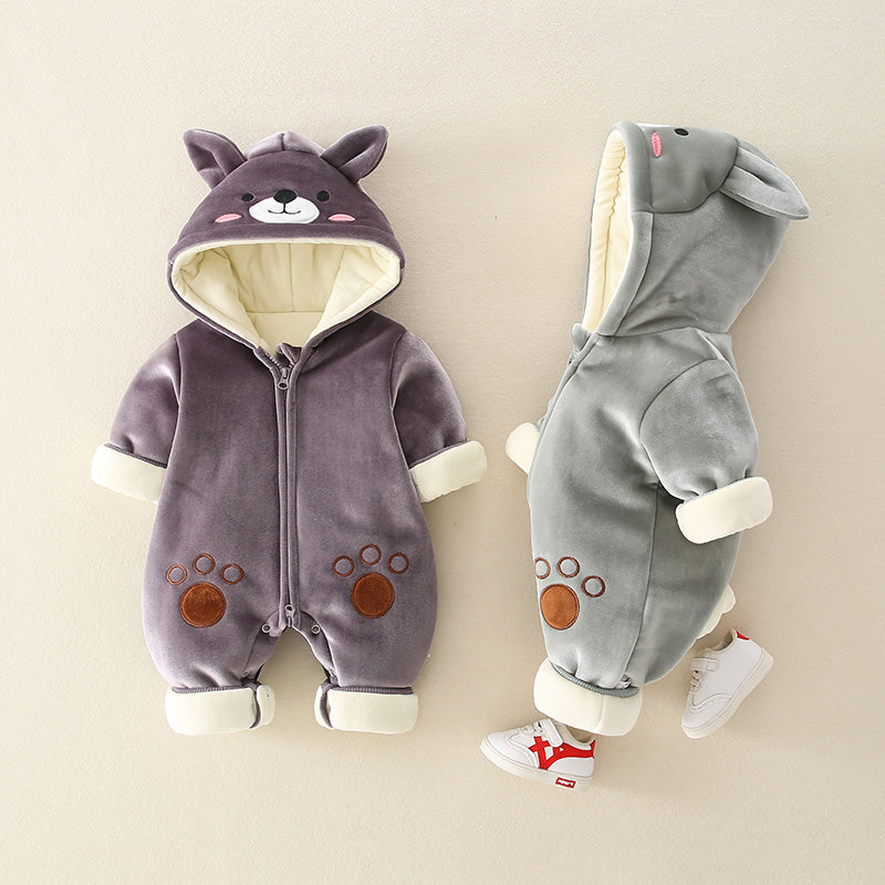 Little Gigglers World Newborn Baby Toddler Autumn Winter Romper